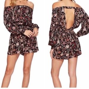 Free People Pretty and Free Floral Romper Size Small NWT